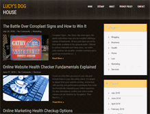 Tablet Screenshot of lucysdoghouse.net